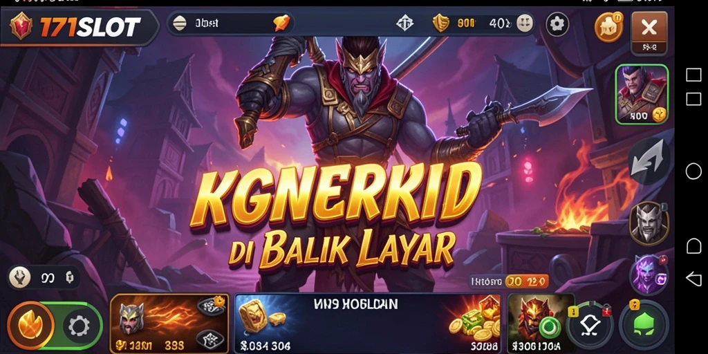 Gameplay menyeramkan 171SLOT dengan efek visual mencekam.
