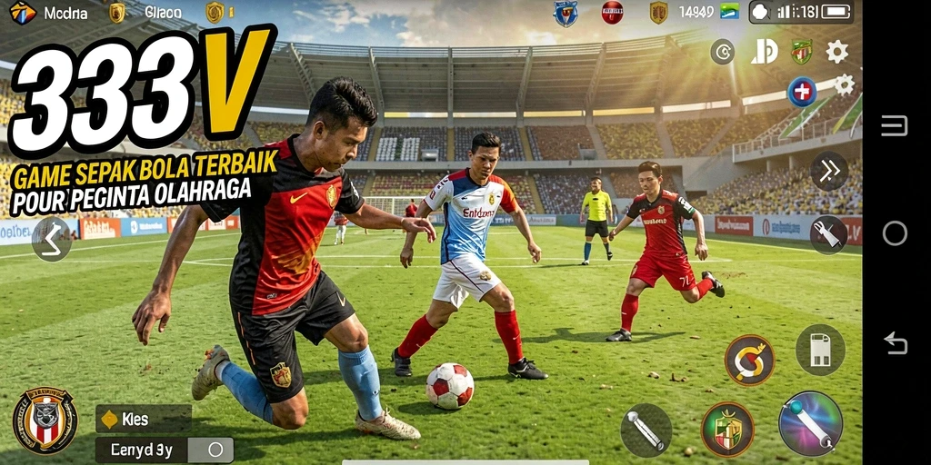 Tampilkan gameplay seru dari permainan sepak bola di 333V.