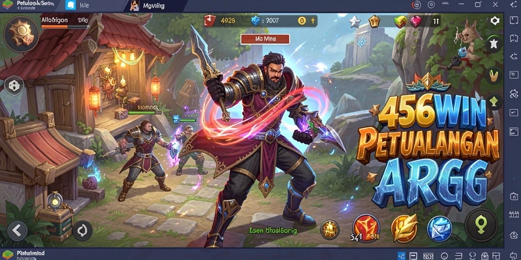 Tampilan gameplay seru di dunia ARPG yang menakjubkan.