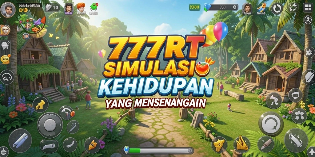 Tangkapan layar menunjukkan karakter dalam misi seru di 777RT.