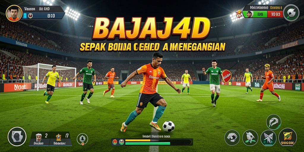 Tampilan menarik dari gameplay sepak bola di BAJAJ4D.