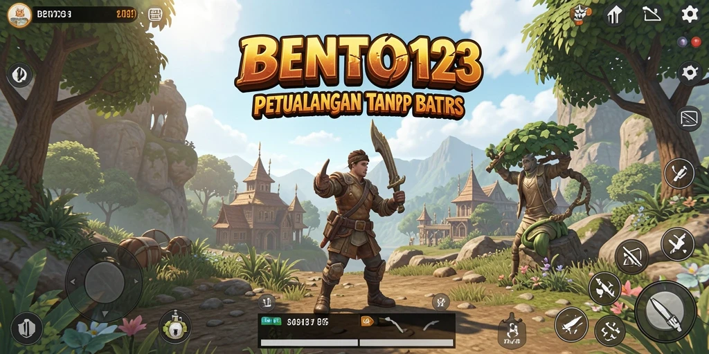 Tangkapan layar gameplay BENTO123 menampilkan petualangan menakjubkan di dunia terbuka.