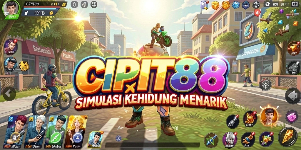 Tampilan gameplay <strong>CIPIT88</strong> yang menggambarkan simulasi kehidupan yang mendalam.