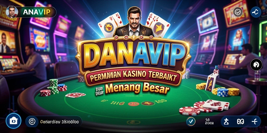Tampilan menarik dari permainan Kasino di DANAVIP.
