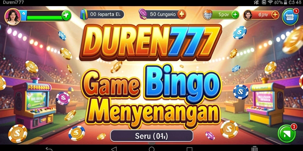 Tampilan gameplay seru dari DUREN777, penuhi kartu Bingo Anda!