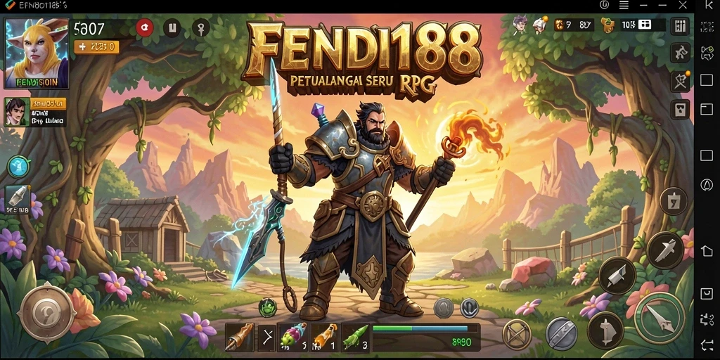 Tampilan gameplay seru dalam FENDI188, menjelajahi dunia RPG yang luas.