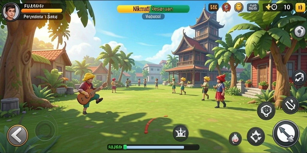 Screenshot gameplay FUJI66 yang menggambarkan keseruan permainan casual.