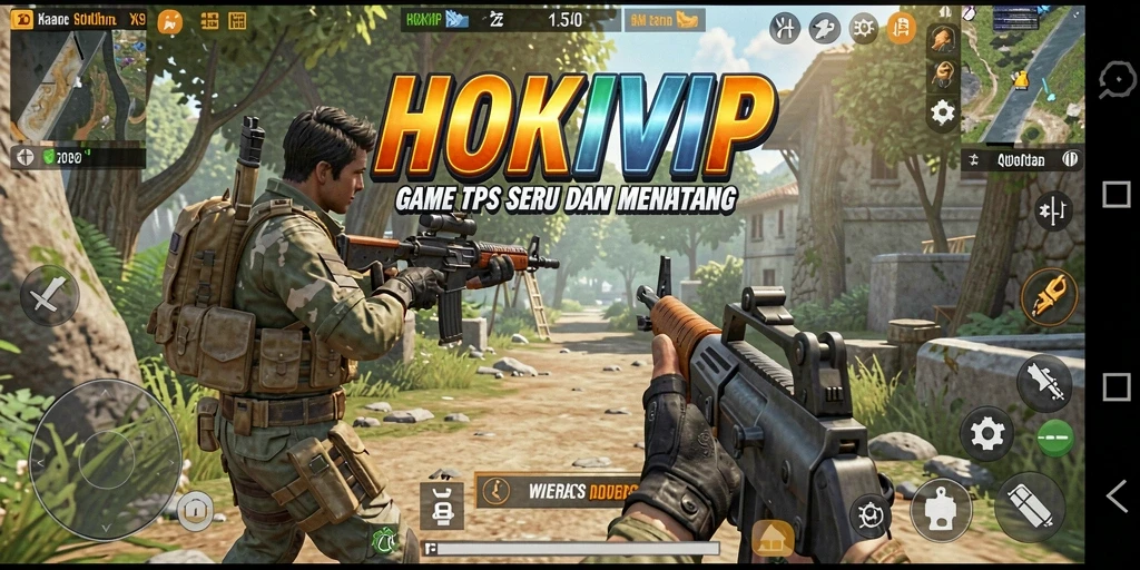 Tampilan gameplay seru HOKIVIP dengan aksi pertempuran yang mendebarkan.