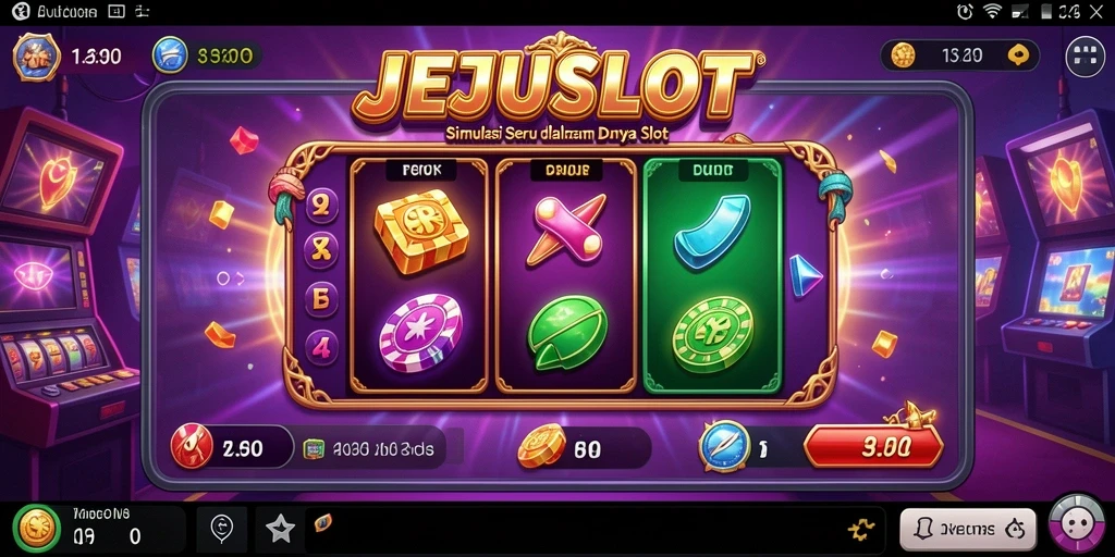 Screenshot utama JEJUSLOT menampilkan antarmuka permainan slot yang menarik.