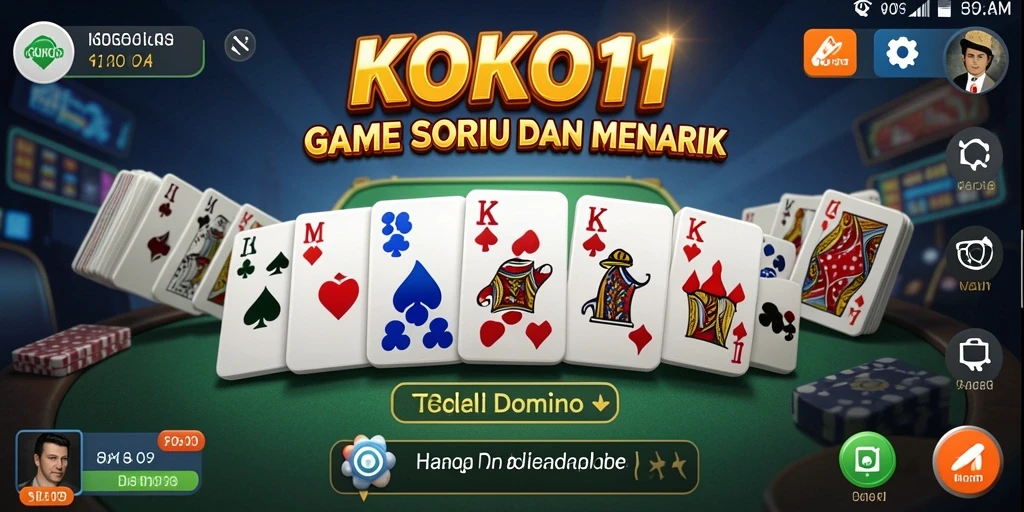 Tampilkan gameplay seru dan interaktif KOKO11 dalam permainan domino.