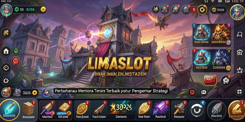 Tampilan gameplay LMBASLOT yang menarik dalam genre Tower Defense.