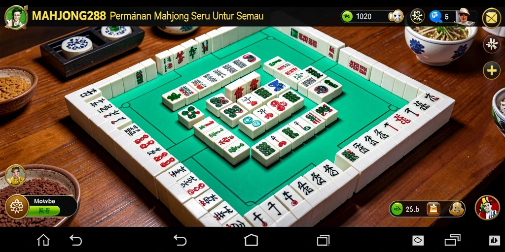 Gameplay seru saat menyelesaikan puzzle Mahjong di MAHJONG288.