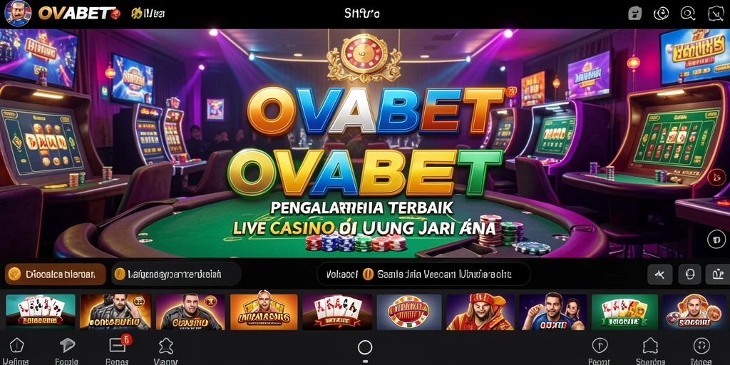 Tampilan menarik dari gameplay Live Casino OVABET yang mendebarkan.