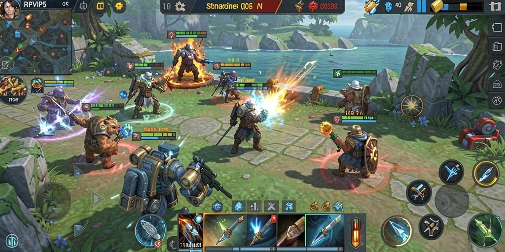 Tampilan gameplay RPVIP5 yang menarik dan dinamis.