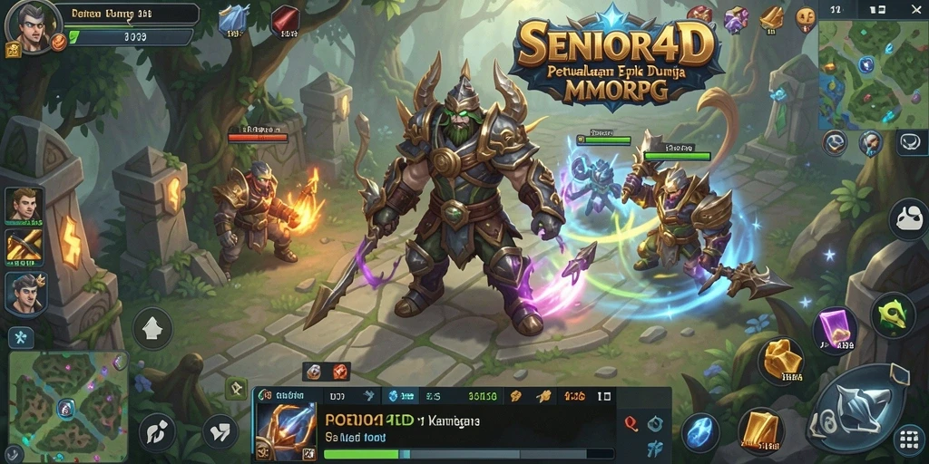 Tampilan gameplay menakjubkan di SENIOR4D dengan petualangan seru.