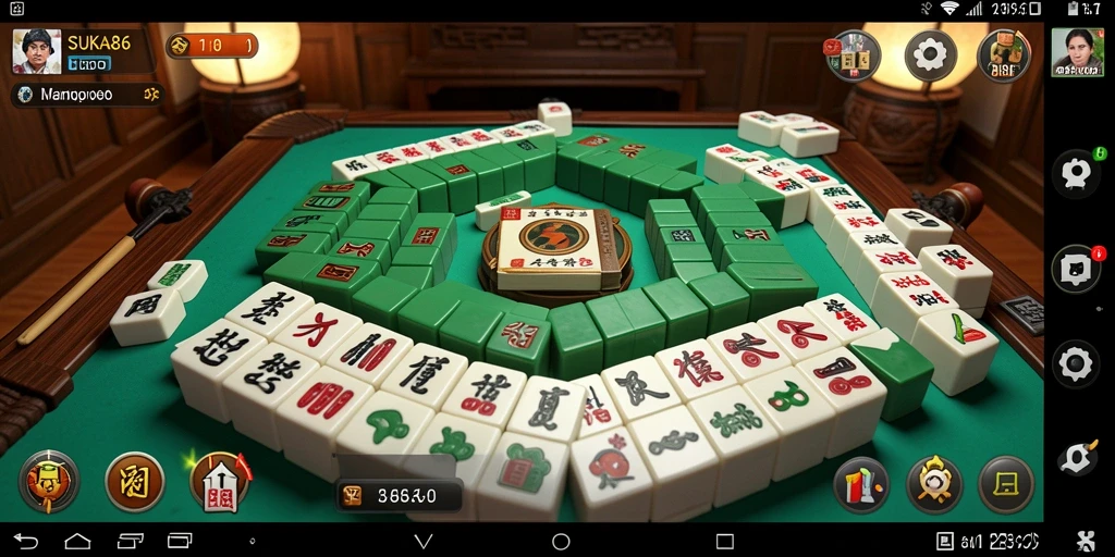 Tampilan gameplay Mahjong yang menegangkan dan menarik di SUKA86.