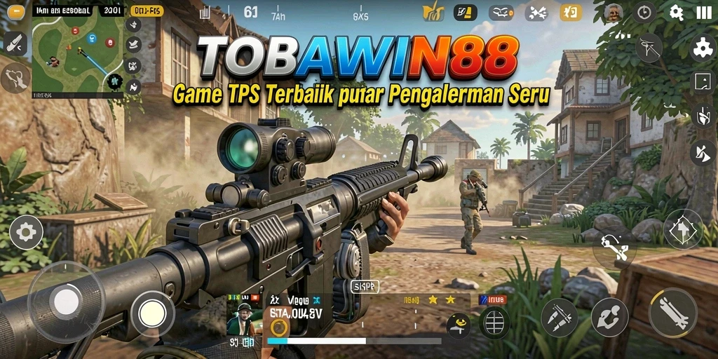 Tampilan gameplay menarik dan penuh aksi di TOBAWIN88.