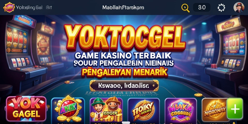 Tampilan gameplay seru di aplikasi YOKTOGEL kasino.